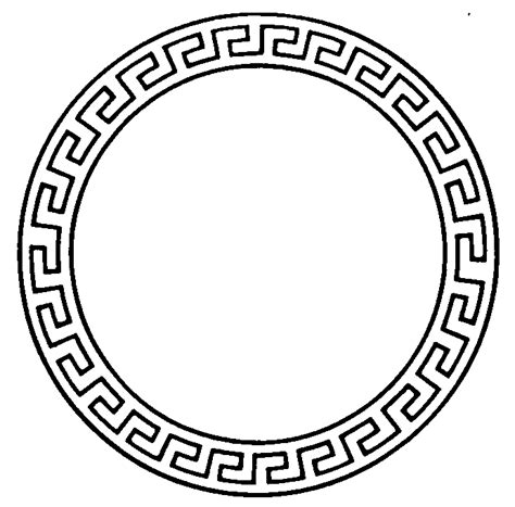 Versace round drawing